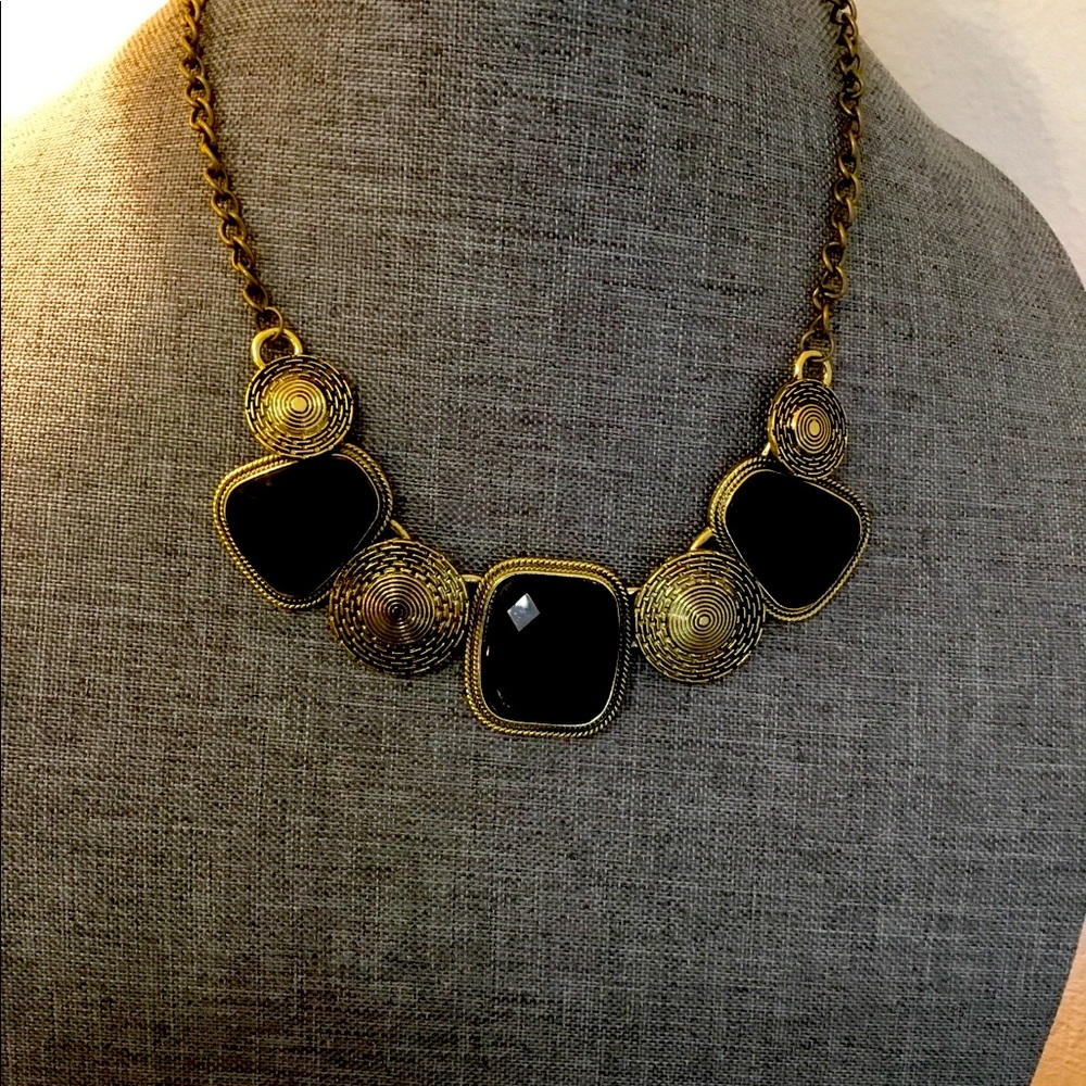Statement Necklaces Retro Rhinestone Geometric Big Gem Necklaces